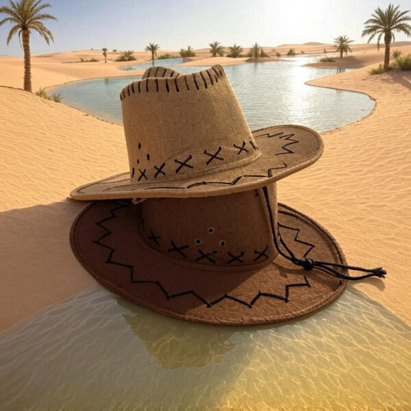 Cowboy Hat - Classic Tan & Brown - Image 2